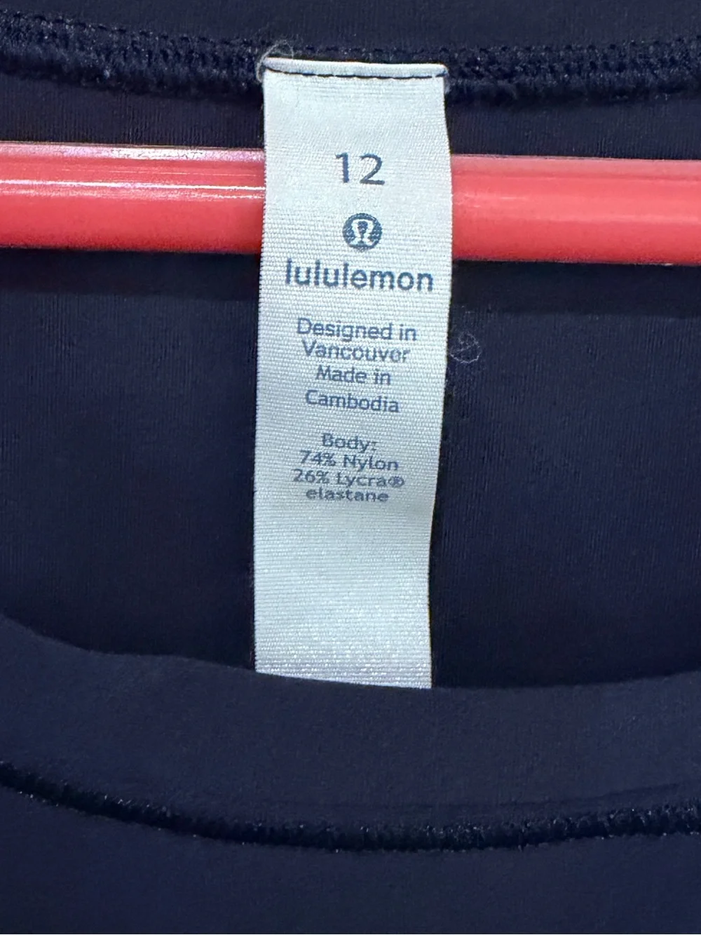 lululemon athletica Navy Sleeveless Performance Tank